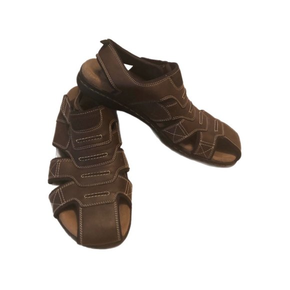 Dockers Men\'s Brown Shorewood Fisherman Sandals Memory Foam Size 12 main image 5